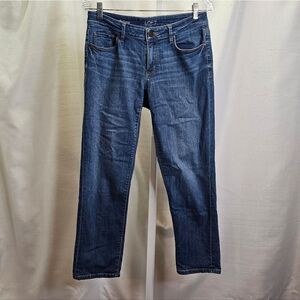 Ann Taylor Loft Curvy Cuffed Crop Jeans Size 4